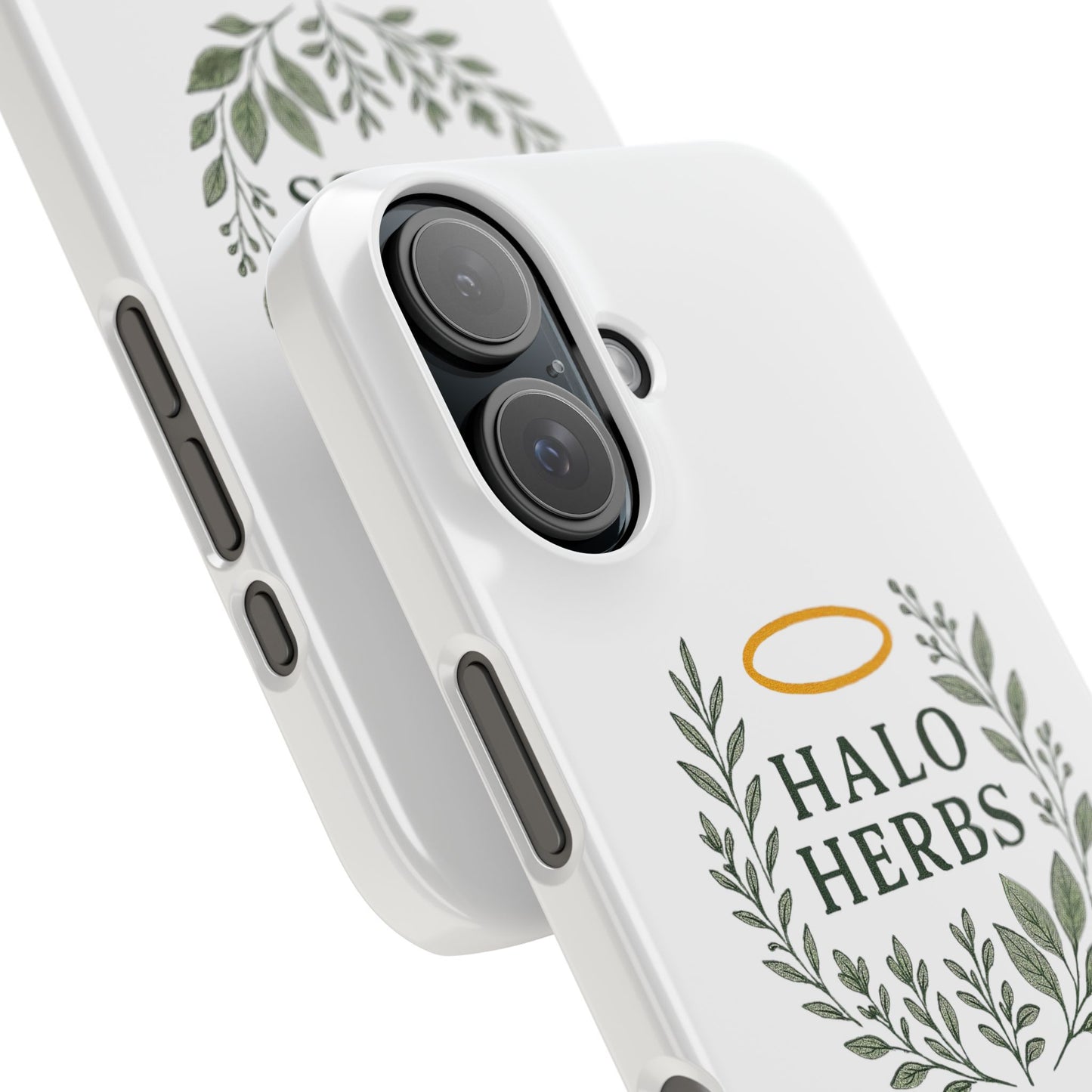 Herbal Halo Phone Case, Stylish Snap Case, Nature Lover Gift, Eco-Friendly Phone Accessory, Floral Design Phone Cover
