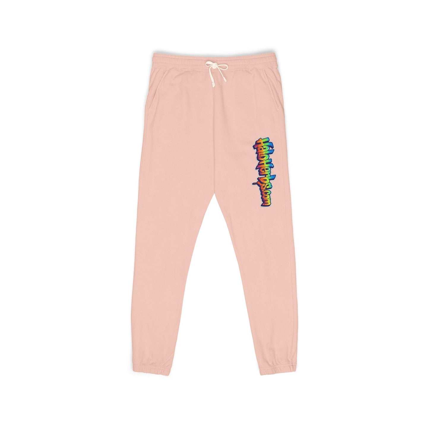 Halo Herbs Graffiti Garment-Dyed Fleece Sweatpants with Colorful Design, Cozy Loungewear, Casual Athleisure Pants, Perfect for Relaxation and Everyday Wear