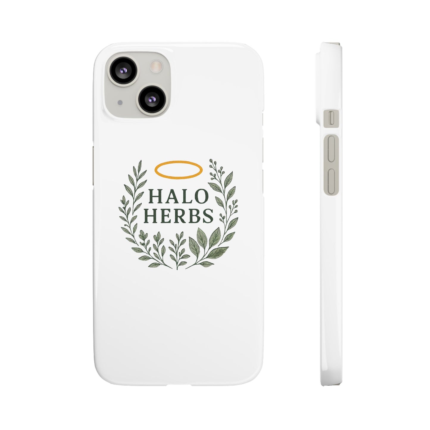 Herbal Halo Phone Case, Stylish Snap Case, Nature Lover Gift, Eco-Friendly Phone Accessory, Floral Design Phone Cover