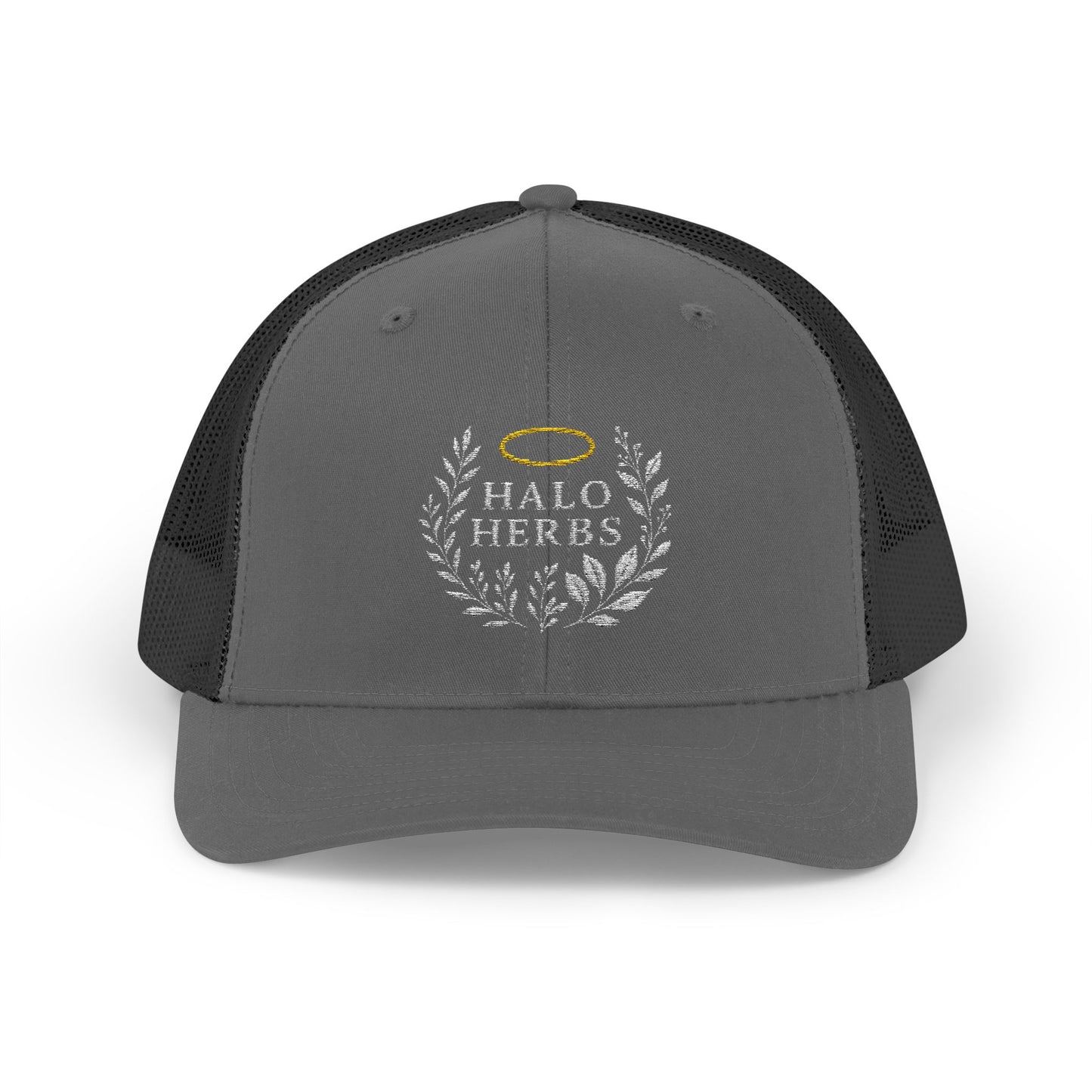 Halo Herbs Snapback Trucker Cap, Casual Outdoor Wear